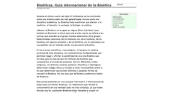 Desktop Screenshot of bioeticas.org